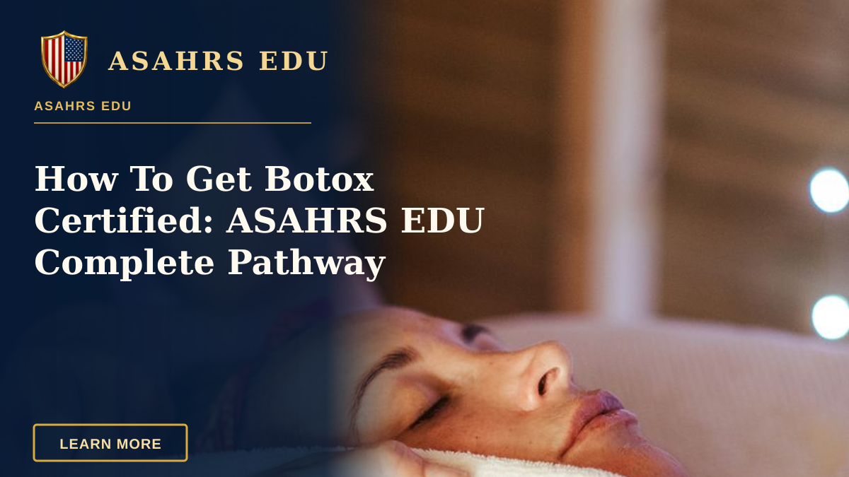 How To Get Botox Certified: ASAHRS EDU Complete Pathway — Adult lady lying in spa center while getting face massage from massager in spa salon
