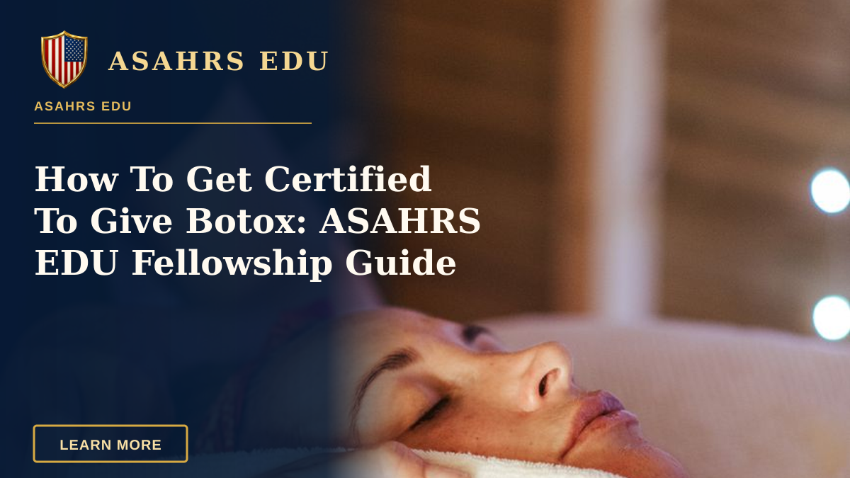 How To Get Certified To Give Botox: ASAHRS EDU Fellowship Guide — Adult lady lying in spa center while getting face massage from massager in spa salon