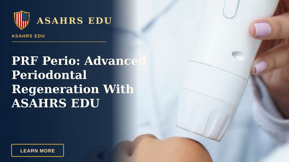 PRF Perio: Advanced Periodontal Regeneration With ASAHRS EDU — Beautician performing a modern cosmetic treatment using advanced equipment in a clinic.