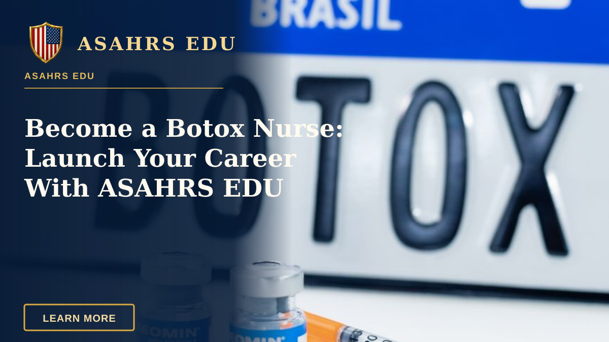 Become a Botox Nurse: Launch Your Career With ASAHRS EDU — Close-up of Botox vials and syringe with Brasil license plate in background.