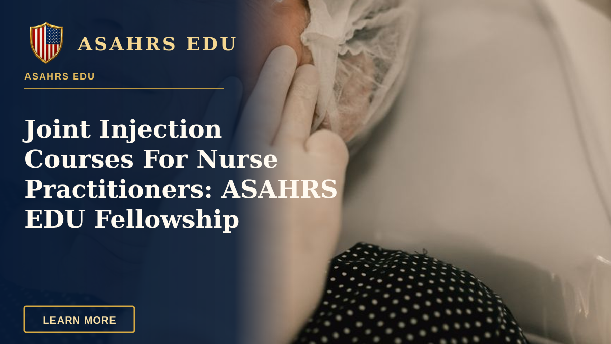 Joint Injection Courses For Nurse Practitioners: ASAHRS EDU Fellowship — A woman undergoing a facial injection treatment in a medical setting, emphasizing skincare and aesthetics.