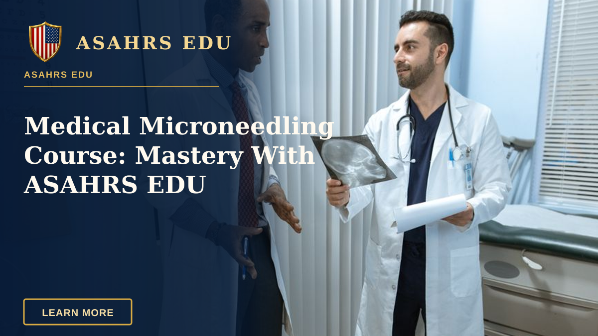 Medical Microneedling Course: Mastery With ASAHRS EDU — Medical professionals discussing x-ray results with a patient in a hospital room setting.