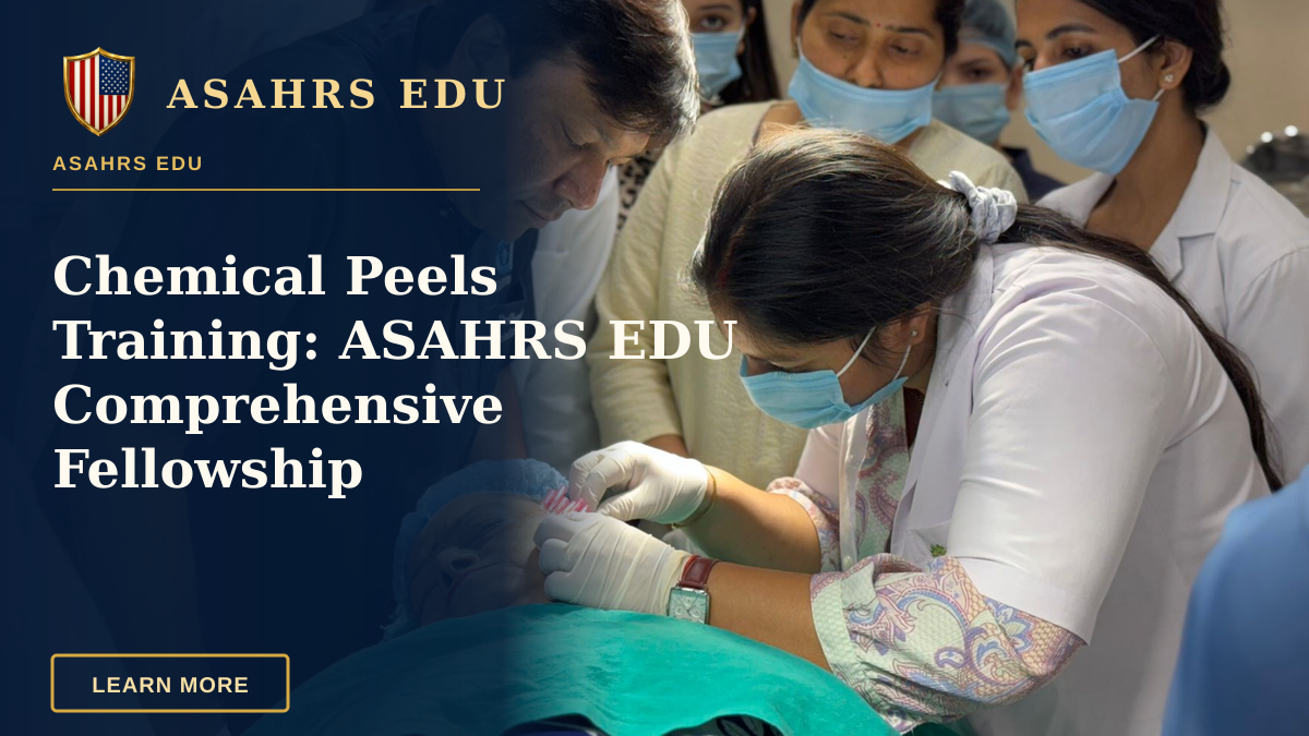 Chemical Peels Training: ASAHRS EDU Comprehensive Fellowship — Healthcare professionals performing a cosmetic procedure in a New Delhi clinic.