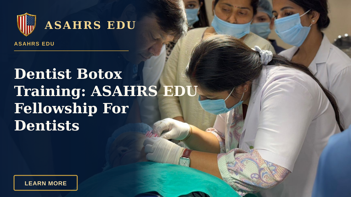 Dentist Botox Training: ASAHRS EDU Fellowship For Dentists — Healthcare professionals performing a cosmetic procedure in a New Delhi clinic.