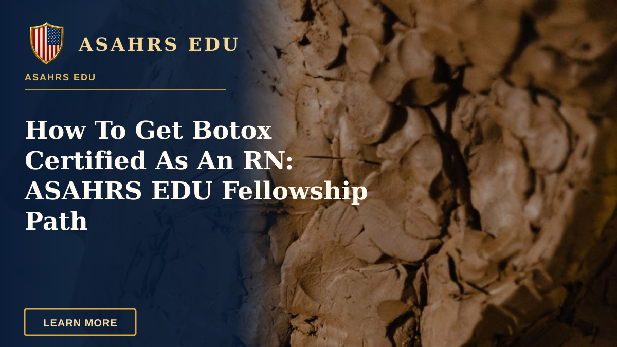How To Get Botox Certified As An RN: ASAHRS EDU Fellowship Path — Close-up of sculptor's hand shaping a clay bust, showcasing texture and craftsmanship.