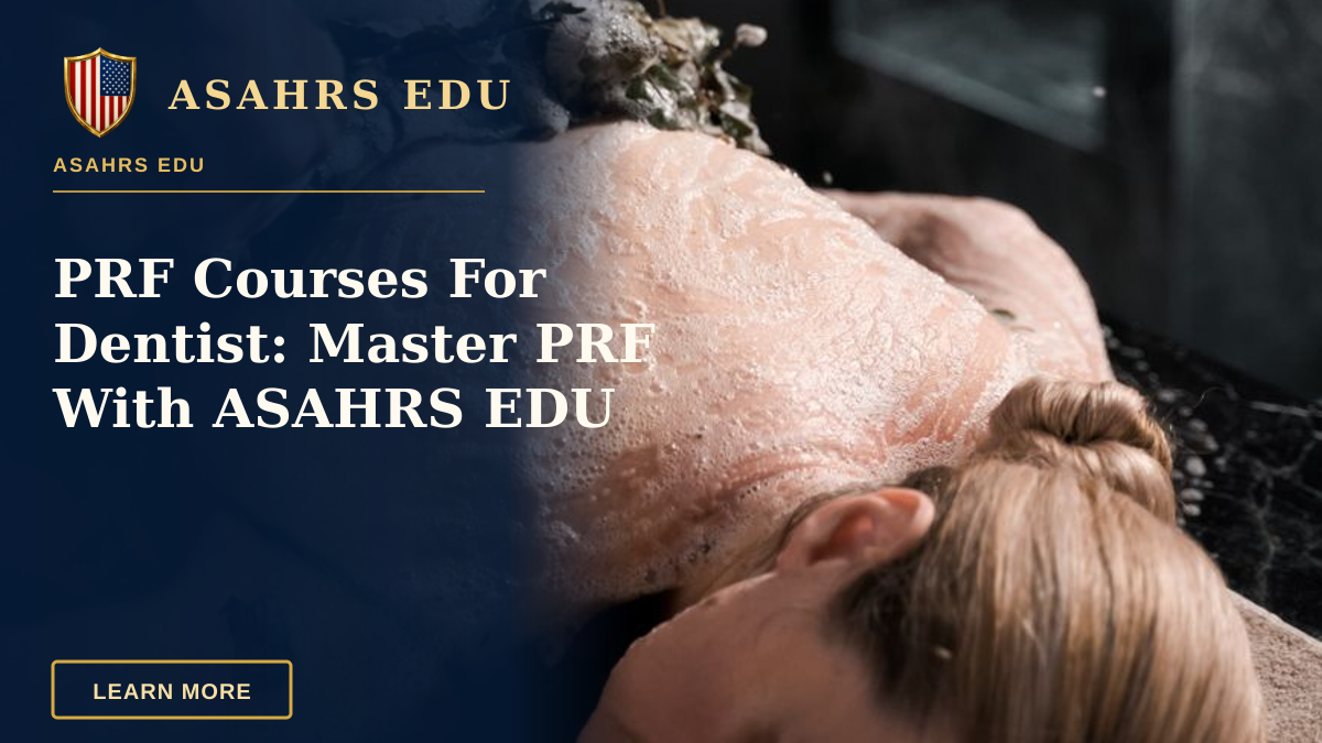 PRF Courses For Dentist: Master PRF With ASAHRS EDU — Luxurious spa back massage with soft soap bubbles for ultimate relaxation.