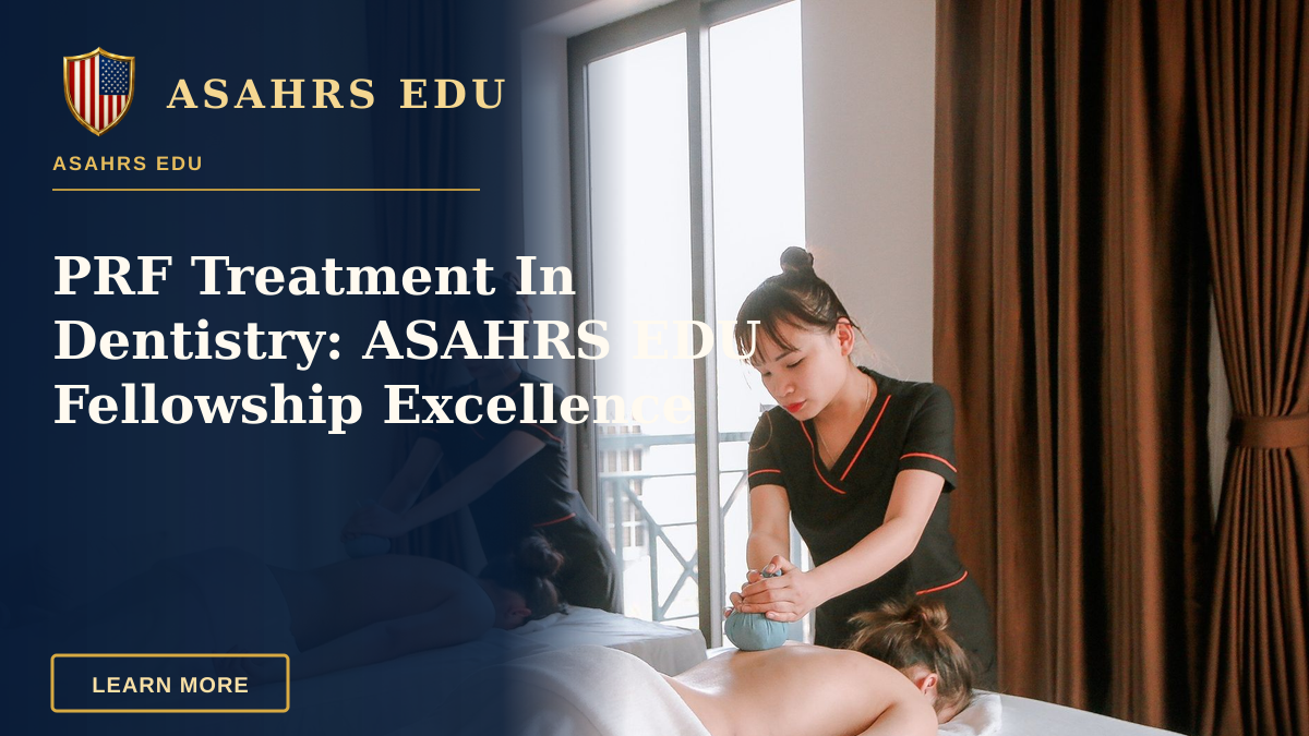 PRF Treatment In Dentistry: ASAHRS EDU Fellowship Excellence — Two women receiving soothing massages in a calming spa environment.