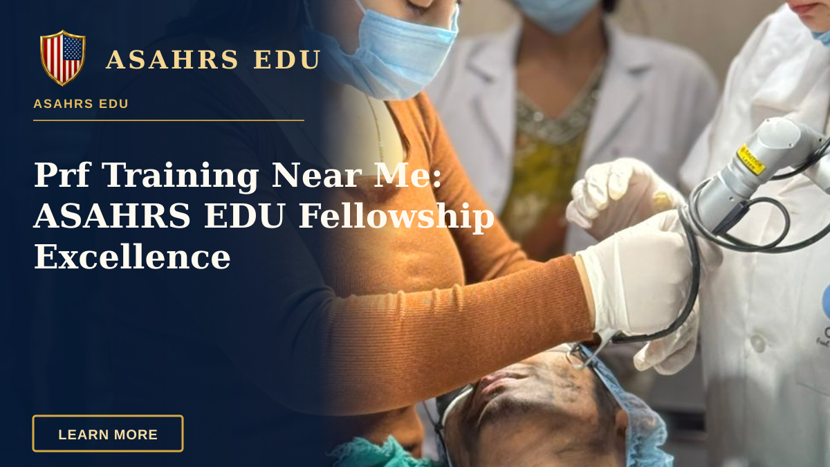 Prf Training Near Me: ASAHRS EDU Fellowship Excellence — Medical professionals perform a cosmetic treatment in a Delhi clinic, focusing on patient care.