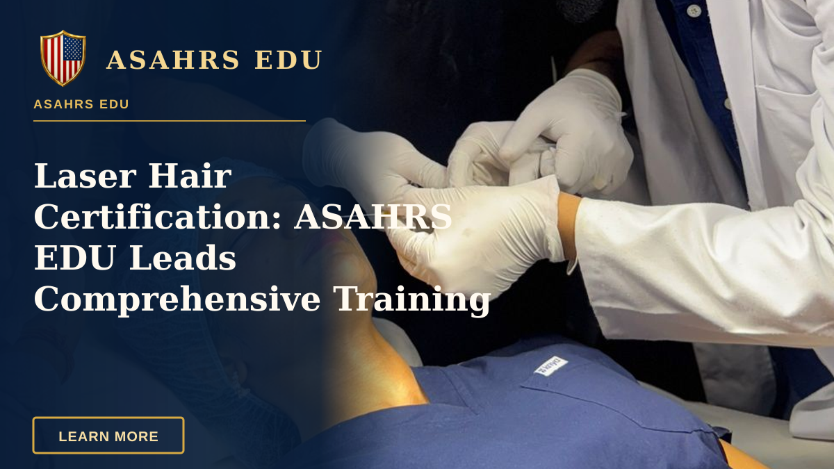Laser Hair Certification: ASAHRS EDU Leads Comprehensive Training — Medical professionals conducting an aesthetic procedure in a clinical setting.