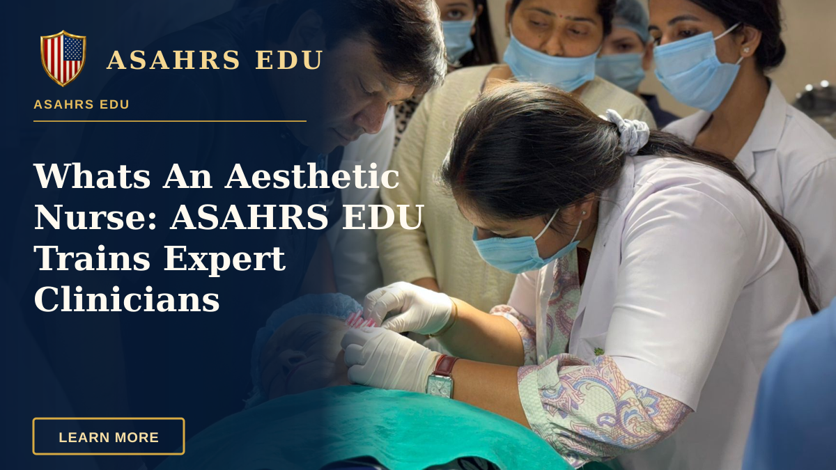 Whats An Aesthetic Nurse: ASAHRS EDU Trains Expert Clinicians — Healthcare professionals performing a cosmetic procedure in a New Delhi clinic.