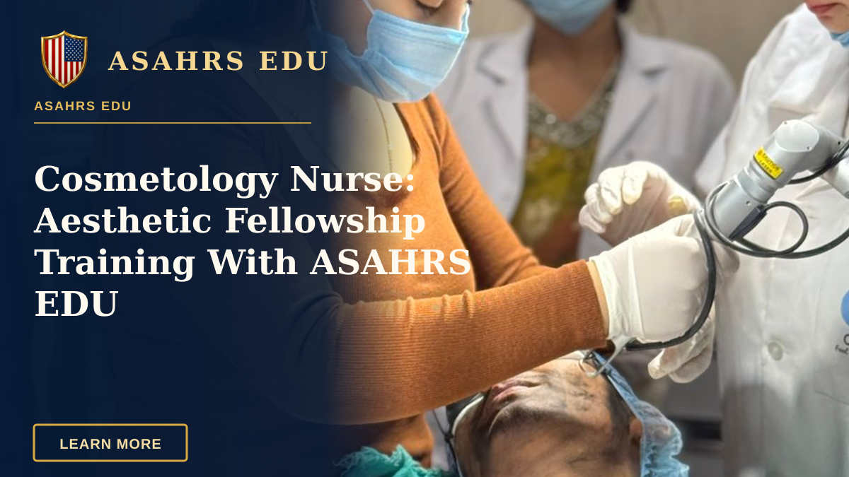 Cosmetology Nurse: Aesthetic Fellowship Training With ASAHRS EDU — Medical professionals perform a cosmetic treatment in a Delhi clinic, focusing on patient care.
