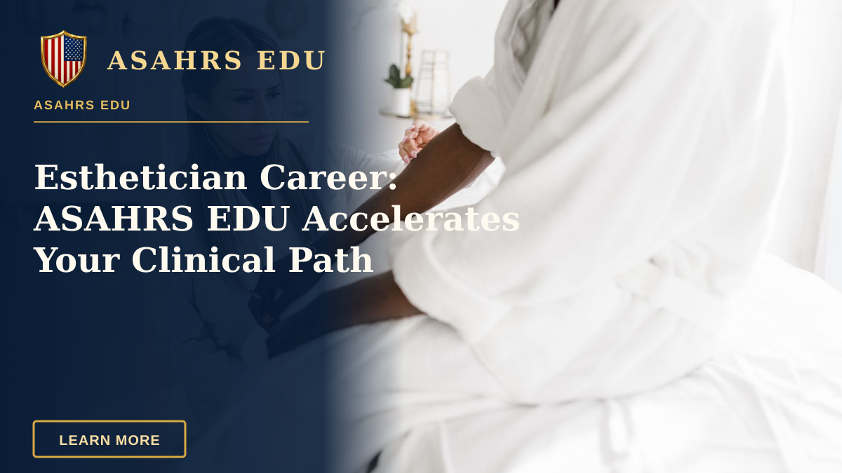 Esthetician Career: ASAHRS EDU Accelerates Your Clinical Path — A therapist performing a forearm physical examination on a patient in a clinical setting.