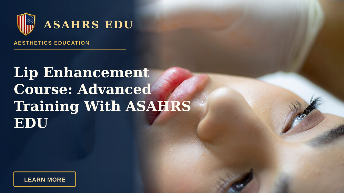 Lip Enhancement Course: Advanced Training With ASAHRS EDU — Close-up of a woman receiving a lip augmentation with a syringe by a professional.