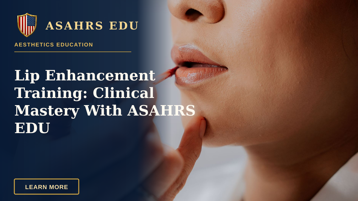 Lip Enhancement Training: Clinical Mastery With ASAHRS EDU — A woman applying lipstick, highlighting her glamorous fashion and beauty routine.