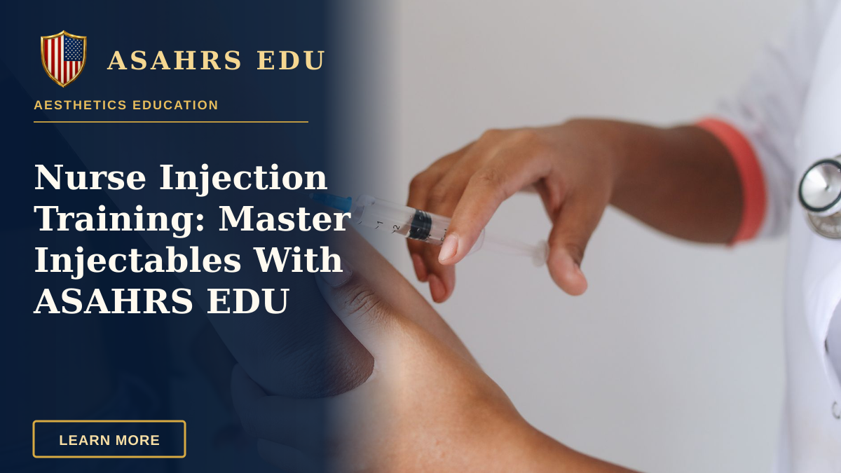 Nurse Injection Training: Master Injectables With ASAHRS EDU — Doctor administering an injection to a patient's arm, close-up view.