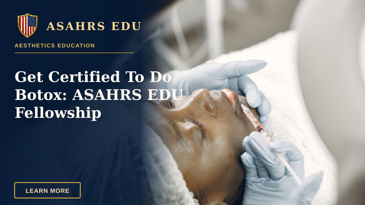 Get Certified To Do Botox: ASAHRS EDU Fellowship — Close-up of a woman receiving a cosmetic lip injection in a clinic setting.