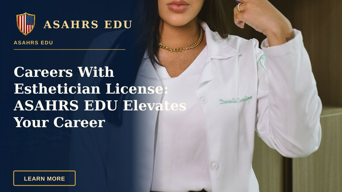 Careers With Esthetician License: ASAHRS EDU Elevates Your Career — Young woman in medical coat holding a syringe, representing aesthetic medicine.