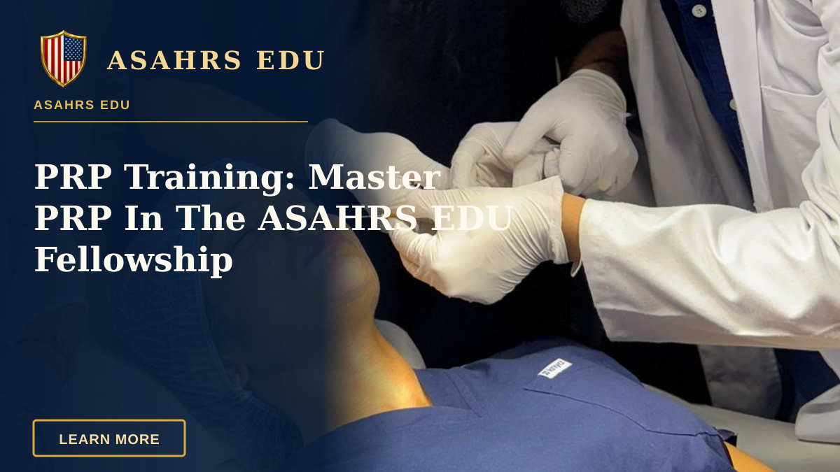 PRP Training: Master PRP In The ASAHRS EDU Fellowship — Medical professionals conducting an aesthetic procedure in a clinical setting.