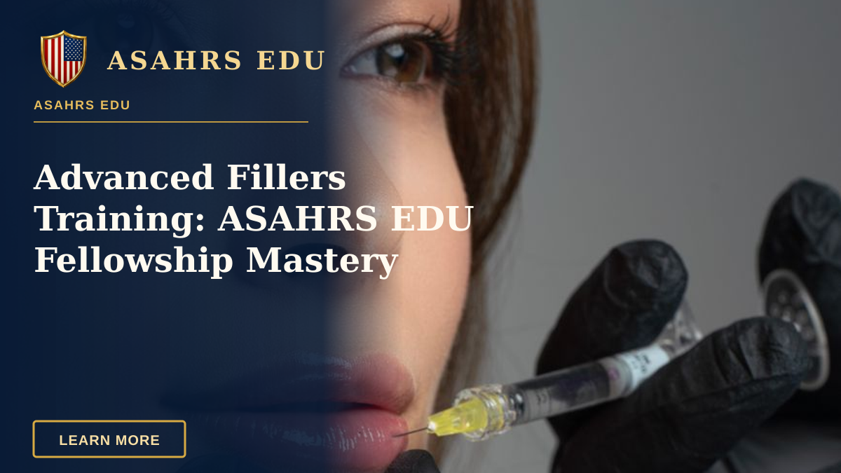 Advanced Fillers Training: ASAHRS EDU Fellowship Mastery — Detailed image of a cosmetic lip injection being administered by a professional.