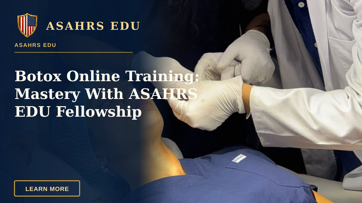 Botox Online Training: Mastery With ASAHRS EDU Fellowship — Medical professionals conducting an aesthetic procedure in a clinical setting.