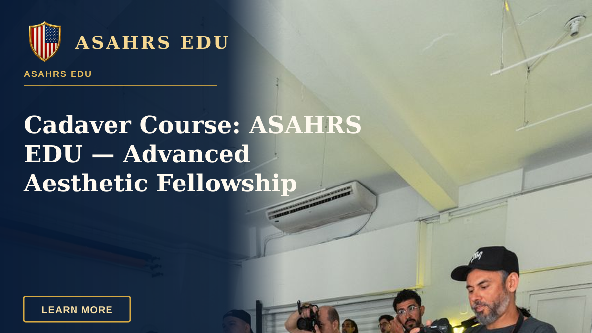 Cadaver Course: ASAHRS EDU — Advanced Aesthetic Fellowship — Photographers taking pictures in a modern indoor studio setting.