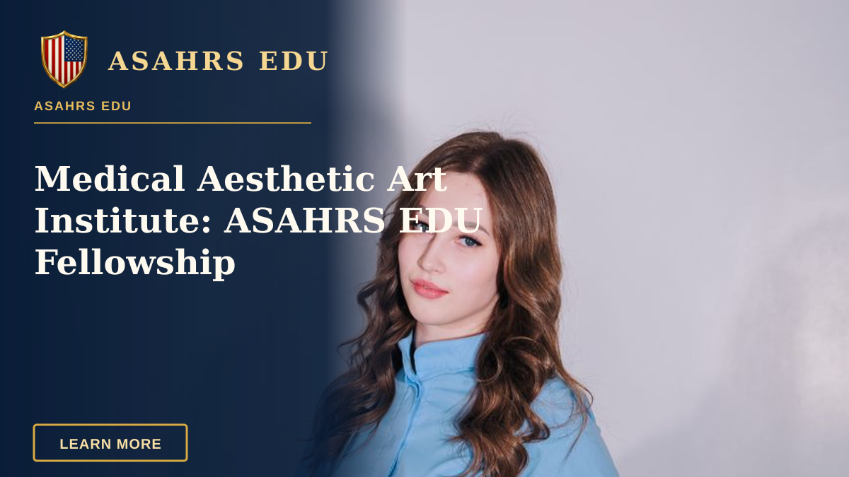 Medical Aesthetic Art Institute: ASAHRS EDU Fellowship — Portrait of a young female medical professional standing confidently in uniform indoors.