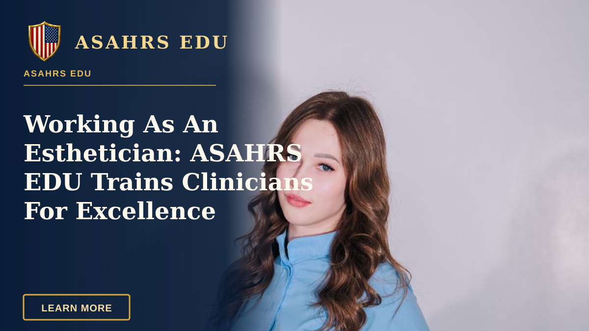Working As An Esthetician: ASAHRS EDU Trains Clinicians For Excellence — Portrait of a young female medical professional standing confidently in uniform indoors.