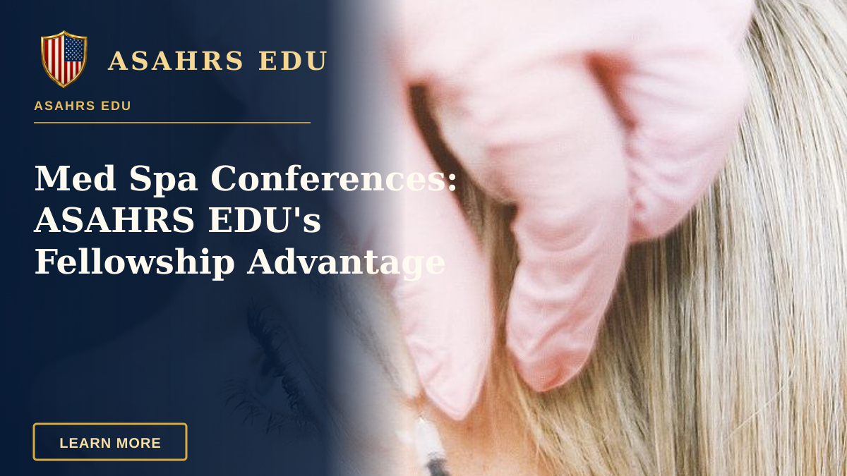 Med Spa Conferences: ASAHRS EDU's Fellowship Advantage — Close-up of a cosmetic treatment with injection at a modern beauty clinic.
