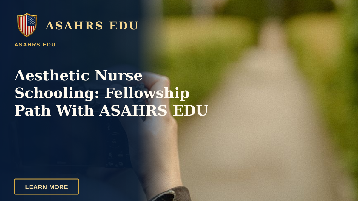 Aesthetic Nurse Schooling: Fellowship Path With ASAHRS EDU — Photographer taking picture outdoors with vintage aesthetic and greenery.