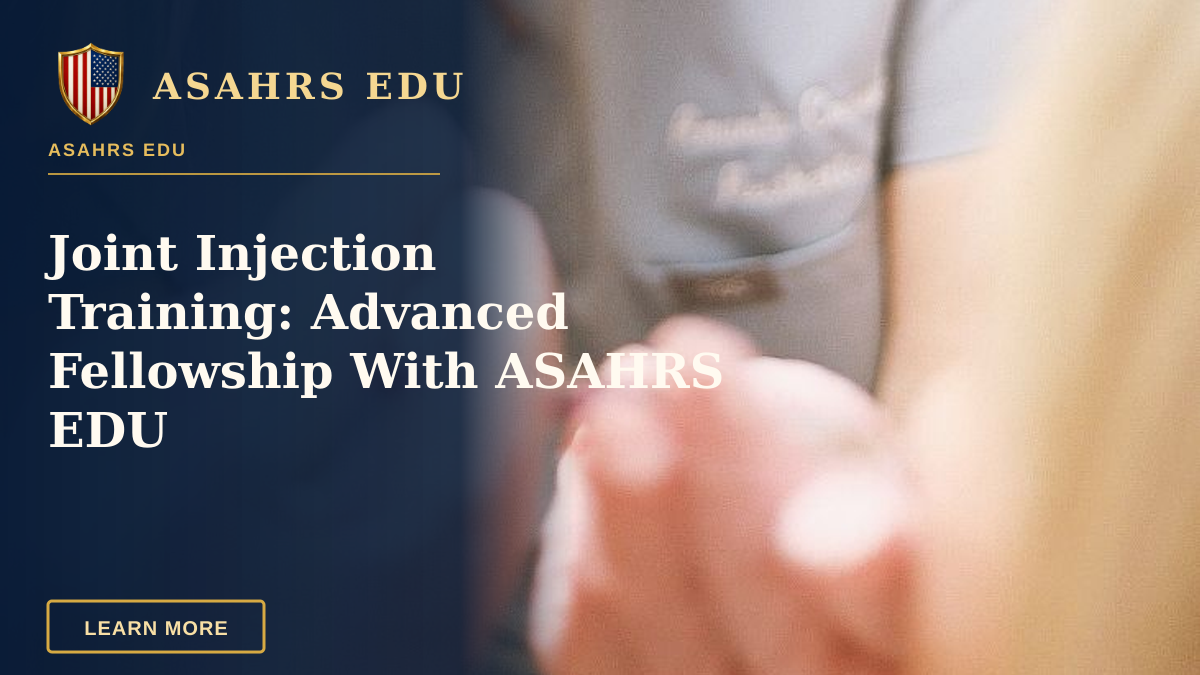 Joint Injection Training: Advanced Fellowship With ASAHRS EDU — Aesthetic nurse administering a cosmetic injection in a modern beauty clinic.