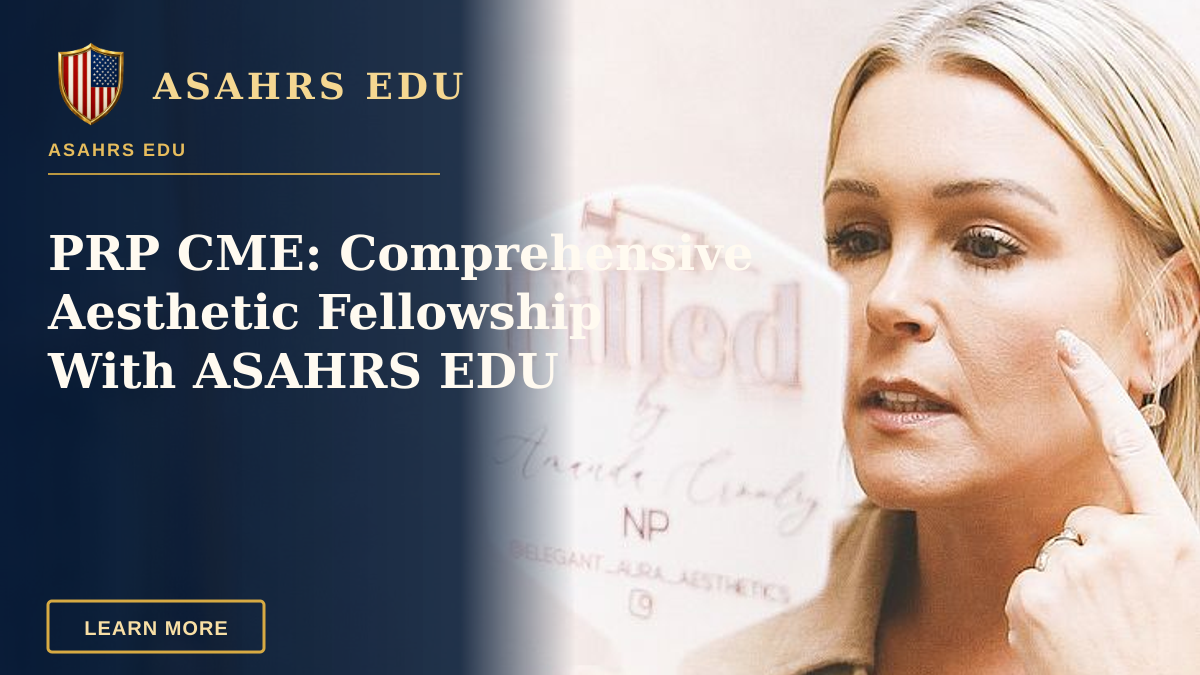 PRP CME: Comprehensive Aesthetic Fellowship With ASAHRS EDU — Woman in Brevard, NC, checks skincare results in a modern beauty clinic with a feminine aesthetic.