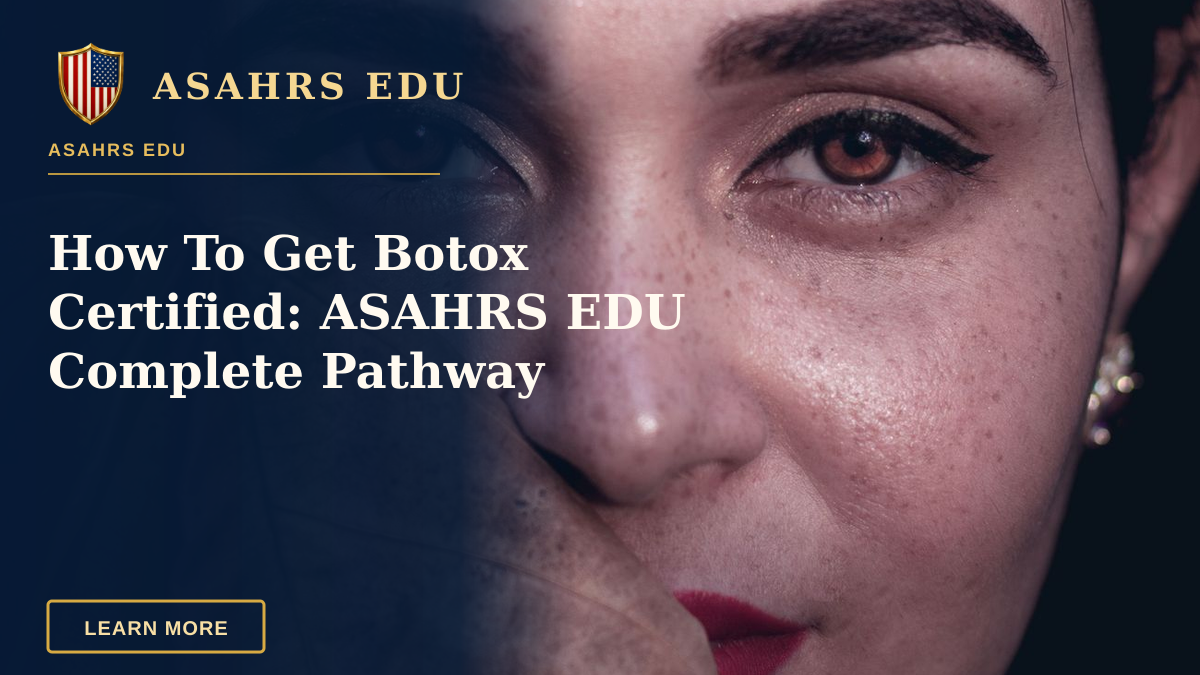 How To Get Botox Certified: ASAHRS EDU Complete Pathway — Close-up portrait of a woman with bold red lips and a natural leaf, showcasing natural beauty and elegance.