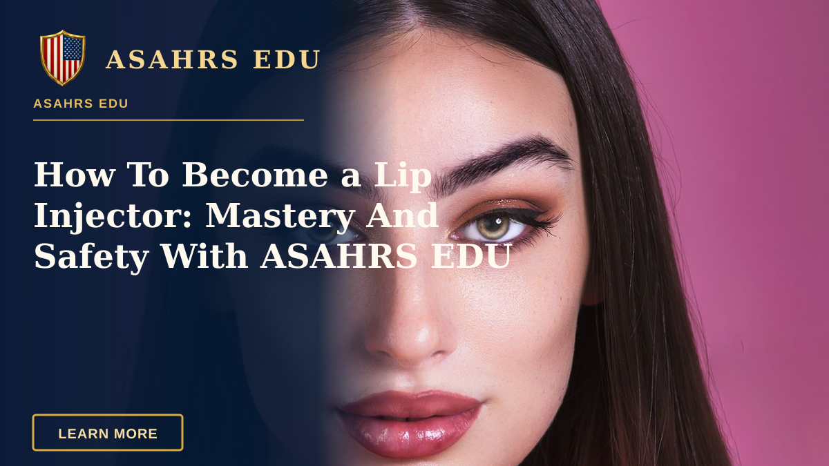 How To Become a Lip Injector: Mastery And Safety With ASAHRS EDU — Close-up portrait of a young woman with makeup against a pink background, showcasing beauty and fashion.