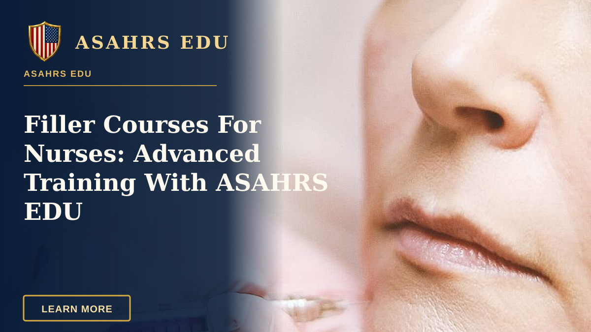 Filler Courses For Nurses: Advanced Training With ASAHRS EDU — Close-up of a woman receiving a dermal filler injection, highlighting modern beauty treatments.
