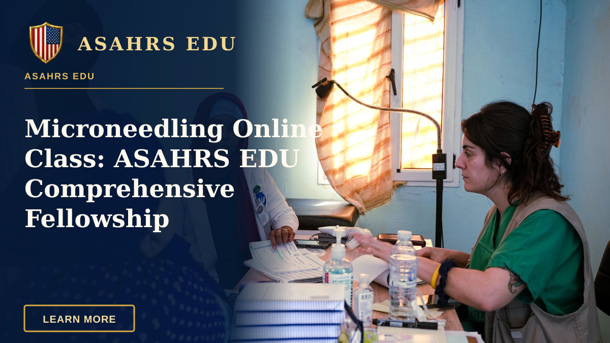 Microneedling Online Class: ASAHRS EDU Comprehensive Fellowship — Healthcare professionals in discussion during a consultation session in Tinduf, Algeria.