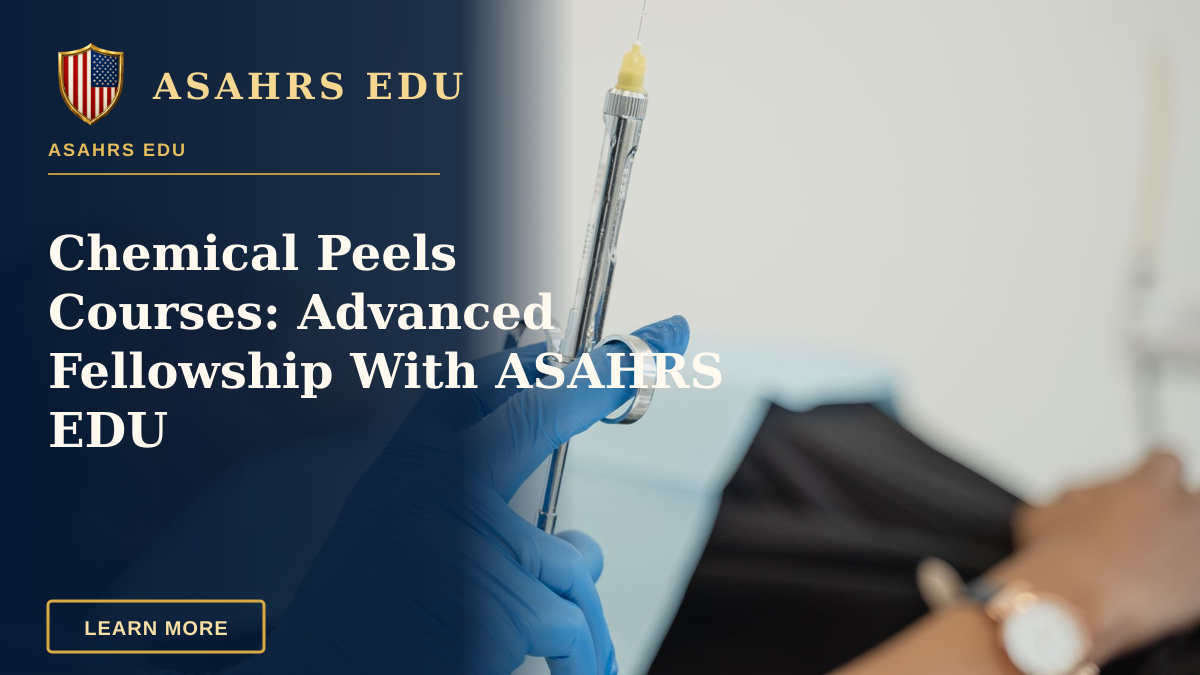 Chemical Peels Courses: Advanced Fellowship With ASAHRS EDU — A dentist holding a syringe with patient in background, showcasing dental procedure readiness.