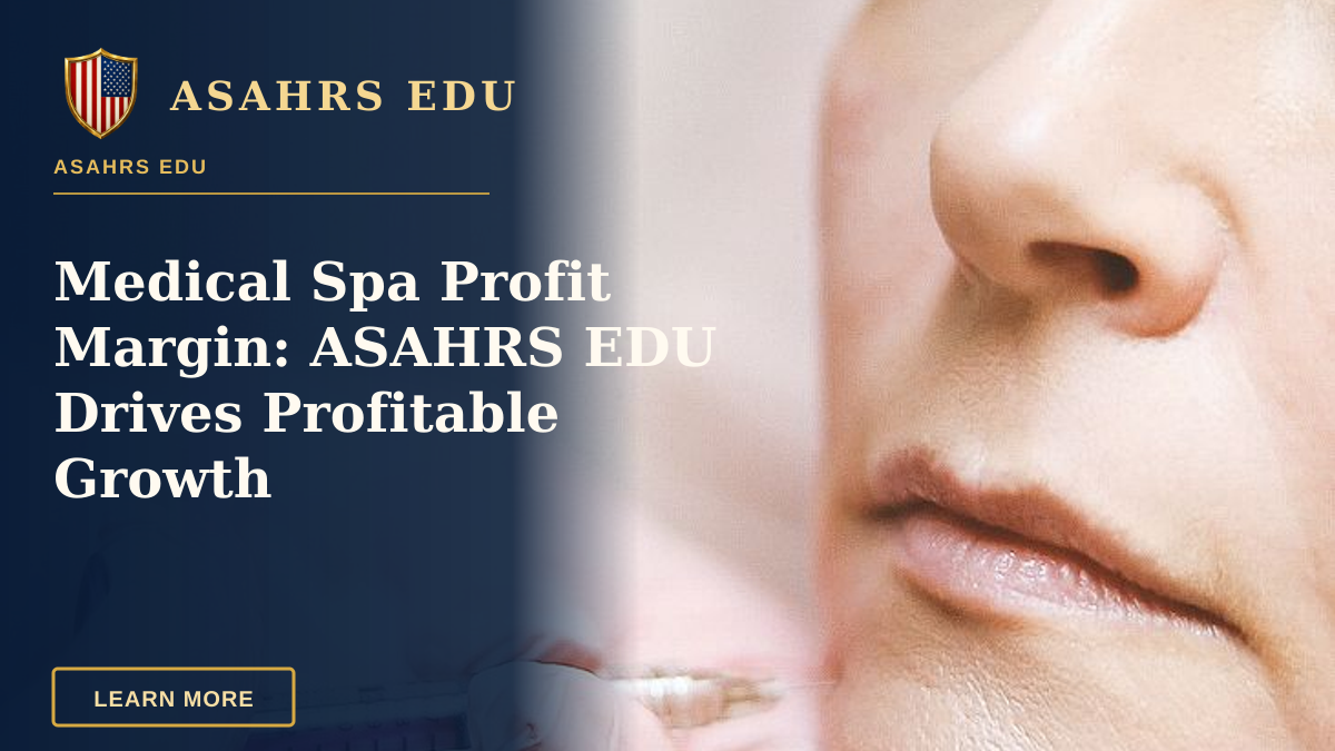 Medical Spa Profit Margin: ASAHRS EDU Drives Profitable Growth — Close-up of a woman receiving a dermal filler injection, highlighting modern beauty treatments.