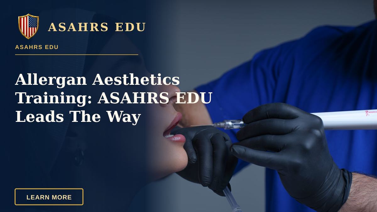 Allergan Aesthetics Training: ASAHRS EDU Leads The Way — Close-up of a woman receiving a modern cosmetic treatment in a clinical setting.