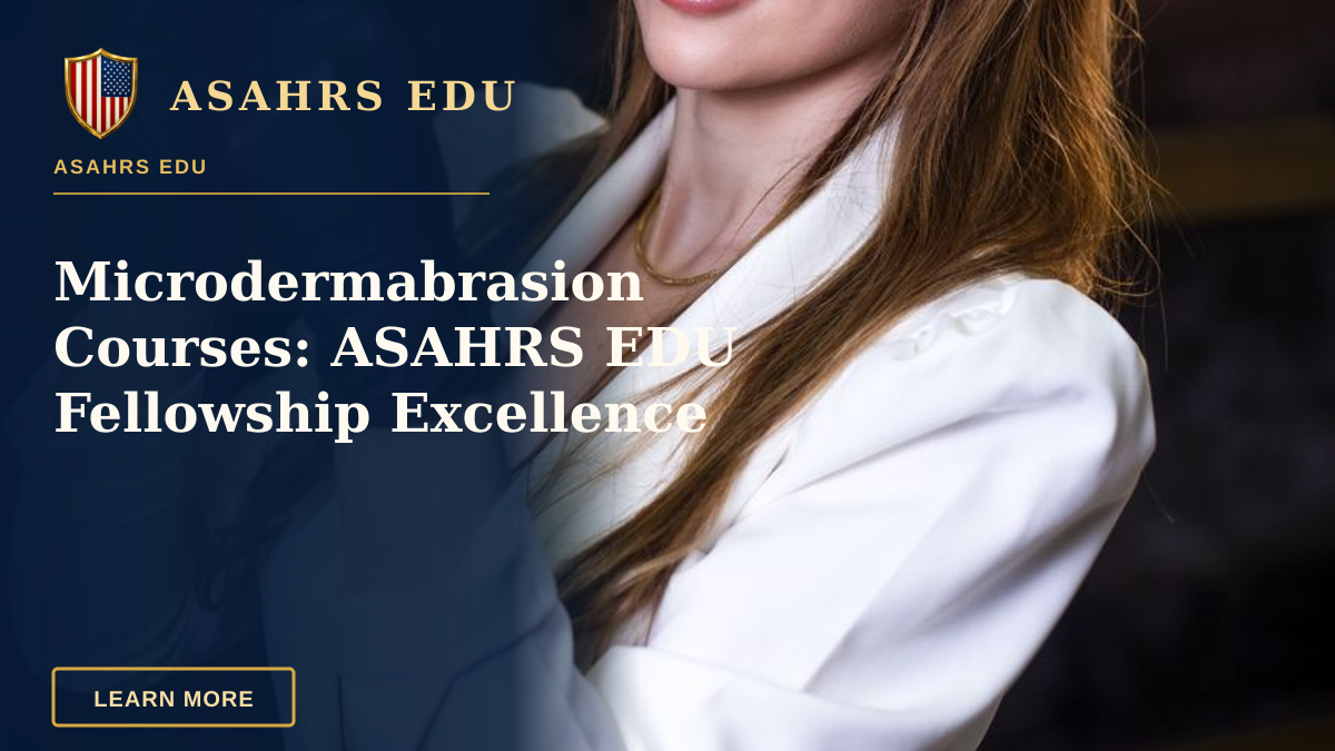 Microdermabrasion Courses: ASAHRS EDU Fellowship Excellence — Female cosmetic expert holding a syringe, ready for procedure, evening setting.
