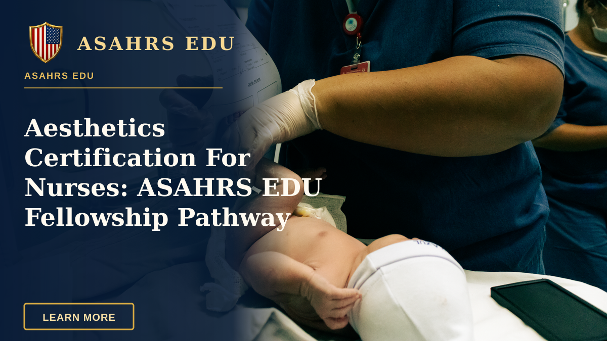 Aesthetics Certification For Nurses: ASAHRS EDU Fellowship Pathway — Healthcare professional handling a newborn in São Paulo hospital, ensuring crucial initial care.