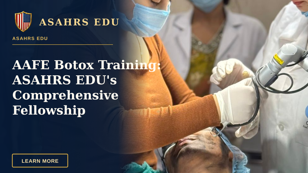 AAFE Botox Training: ASAHRS EDU's Comprehensive Fellowship — Medical professionals perform a cosmetic treatment in a Delhi clinic, focusing on patient care.