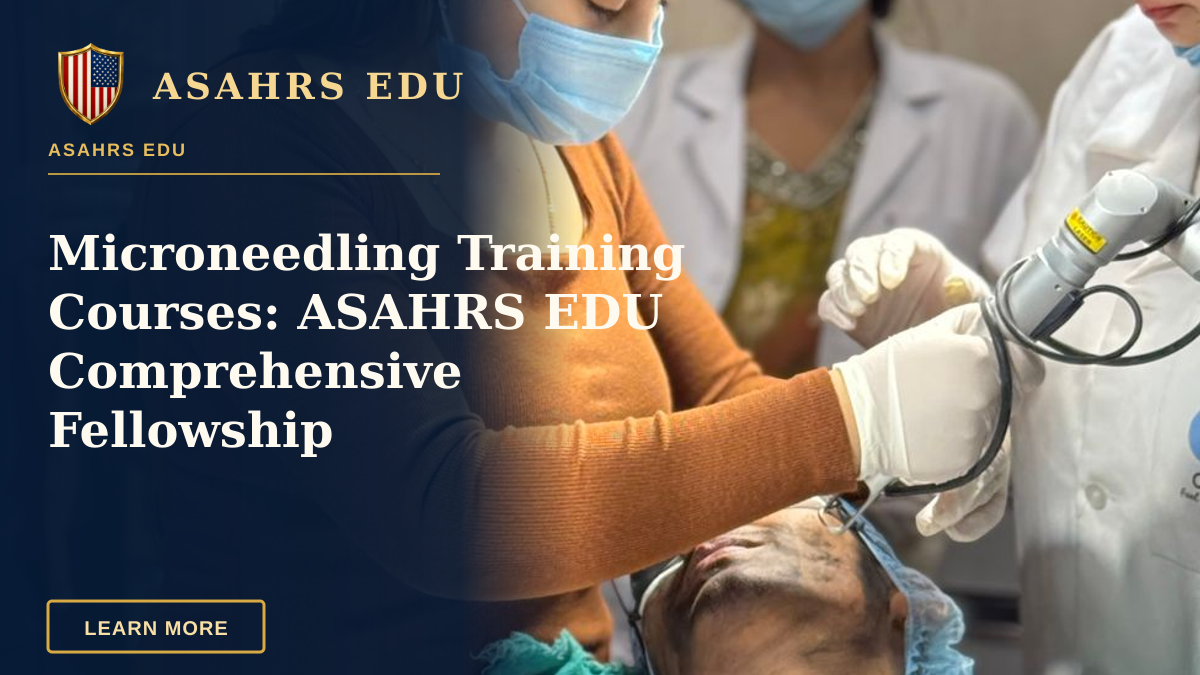 Microneedling Training Courses: ASAHRS EDU Comprehensive Fellowship — Medical professionals perform a cosmetic treatment in a Delhi clinic, focusing on patient care.