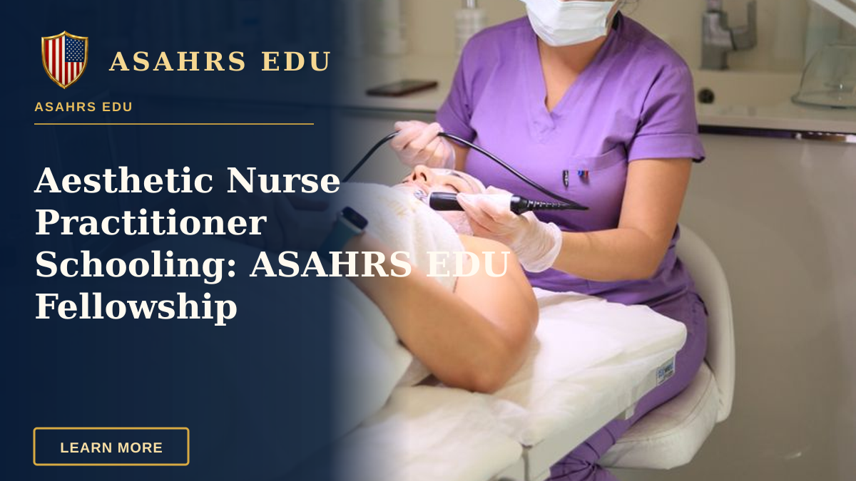 Aesthetic Nurse Practitioner Schooling: ASAHRS EDU Fellowship — Professional skincare treatment in a modern aesthetic clinic in Istanbul.