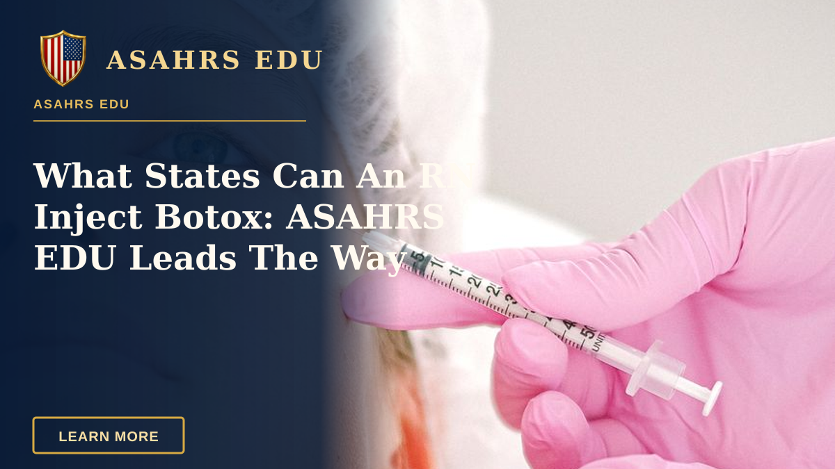 What States Can An RN Inject Botox: ASAHRS EDU Leads The Way — Close-up of a beautician administering facial injection treatment to a woman in a clinical setting.