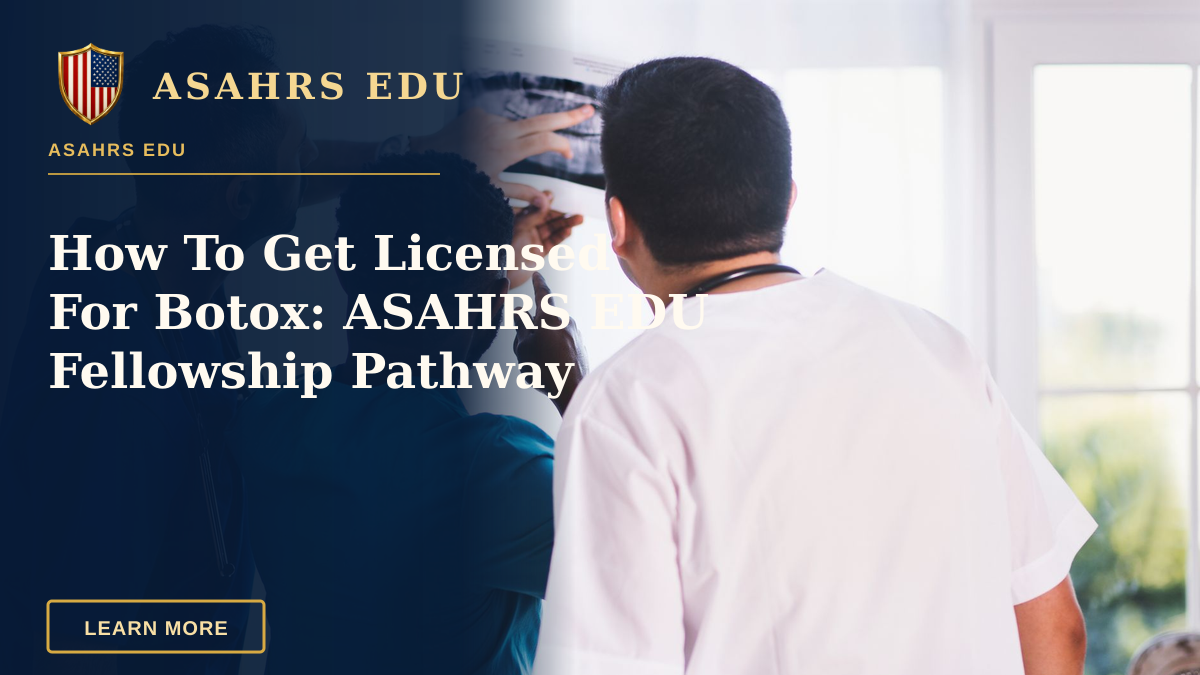 How To Get Licensed For Botox: ASAHRS EDU Fellowship Pathway — Doctors collaboratively analyzing an X-ray in a clinical setting, showcasing teamwork and medical expertise.