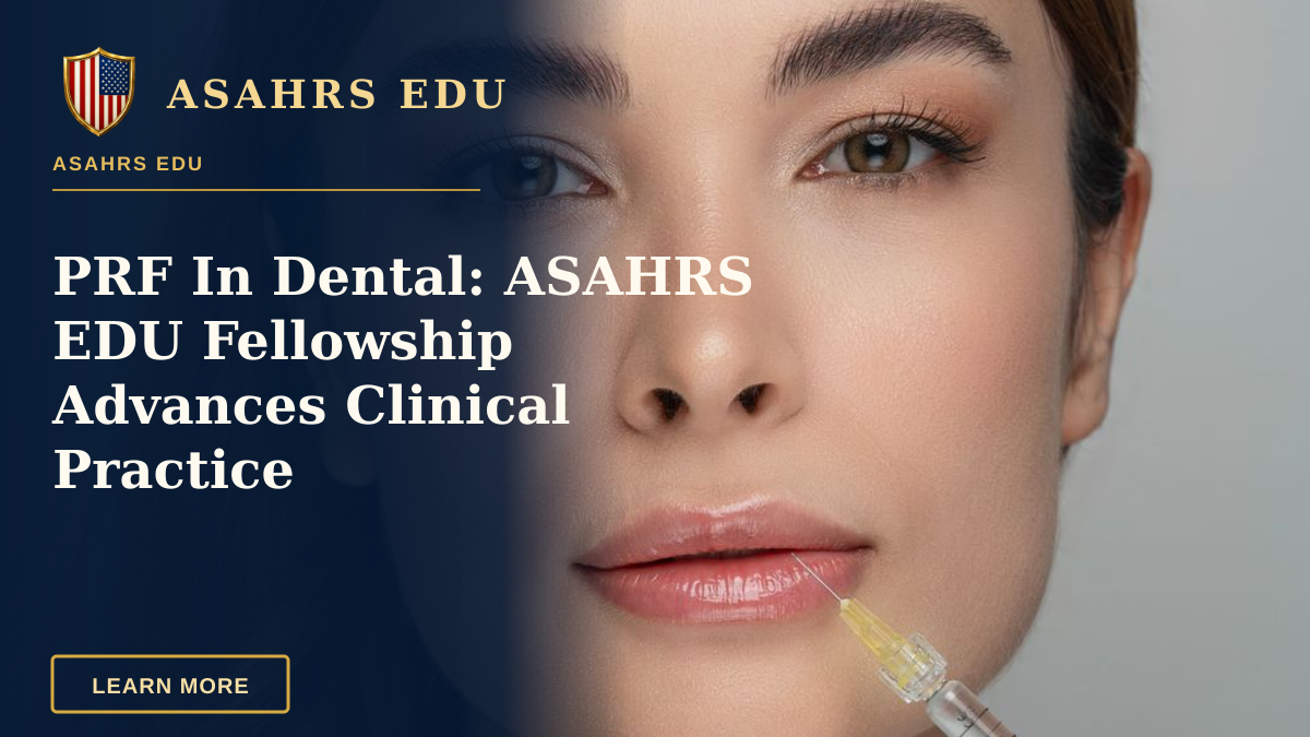 PRF In Dental: ASAHRS EDU Fellowship Advances Clinical Practice — Woman receiving a cosmetic lip injection by a professional in a clinical setting.