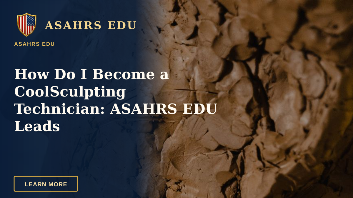 How Do I Become a CoolSculpting Technician: ASAHRS EDU Leads — Close-up of sculptor's hand shaping a clay bust, showcasing texture and craftsmanship.