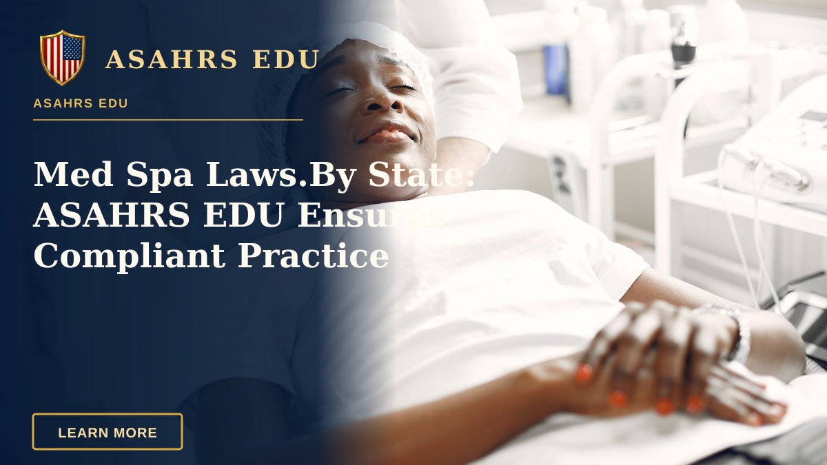 Med Spa Laws.By State: ASAHRS EDU Ensures Compliant Practice — A woman enjoying a relaxing facial massage in a modern aesthetic clinic setting.