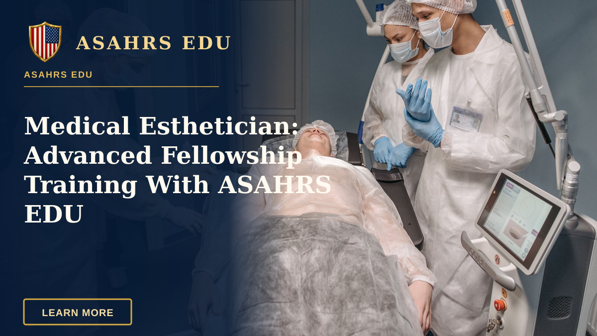 Medical Esthetician: Advanced Fellowship Training With ASAHRS EDU — Healthcare professionals performing a procedure in a clinical setting with advanced equipment.