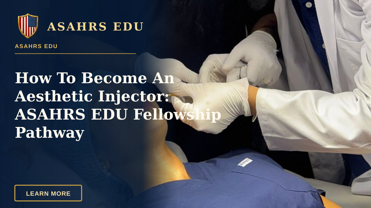 How To Become An Aesthetic Injector: ASAHRS EDU Fellowship Pathway — Medical professionals conducting an aesthetic procedure in a clinical setting.